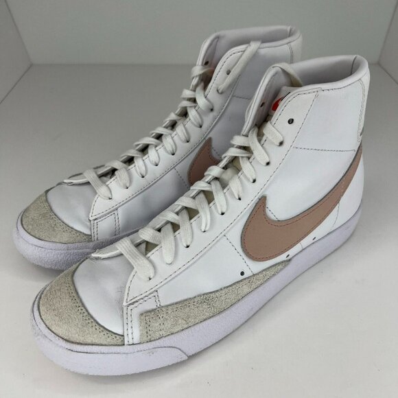 Nike Mens CZ1055118 White Blazer Mid '77 Vintage Leather Oxford Size 10 Sneakers - Picture 1 of 9